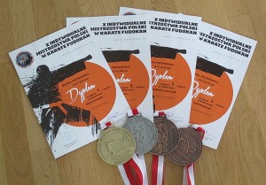 medal ena Mistrzostwach Polski Karate